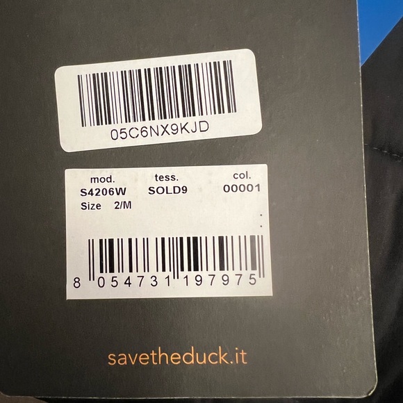 NWT• Save The Duck • 3/4 Coat w/ Detachable Hood - Picture 8 of 9